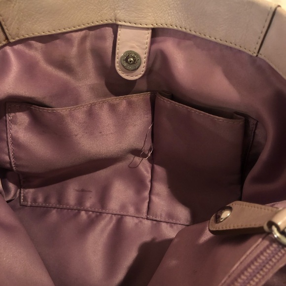 Coach Pale Pink/Tan leather bag - Picture 7 of 13